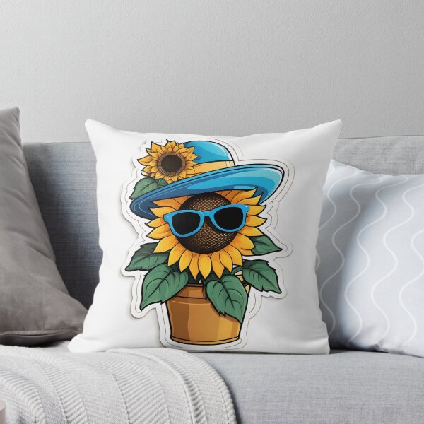 Item preview, Cool sunflower wearing glasses designed and sold by Cardsurveyors.