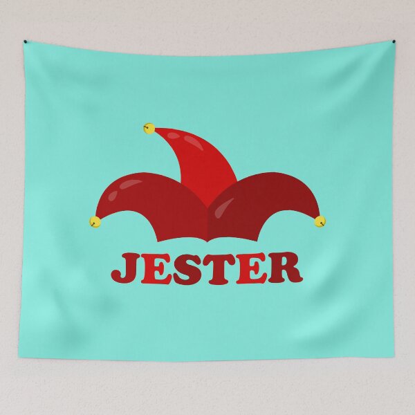 Item preview, Red Harlequin or Jester Hat with Bells And Name designed and sold by shennix.