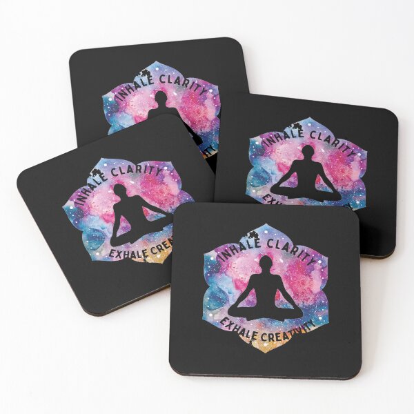 Item preview, Copy of Inhale clarity exhale creativity mediaton pose graphic  designed and sold by Cosmicworld07.