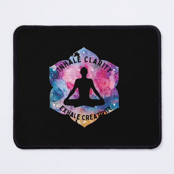 Item preview, Copy of Inhale clarity exhale creativity mediaton pose graphic  designed and sold by Cosmicworld07.
