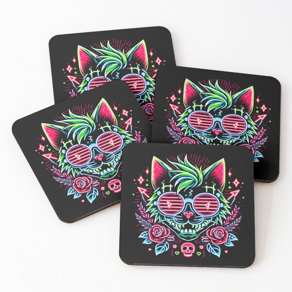 Item preview, Crazy Cat | Neon Cat | Alternative Cat designed and sold by OrganicLights.