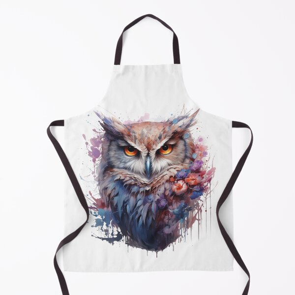 Item preview, Boho Wise Owl Floral Watercolor designed and sold by EnchantInk.