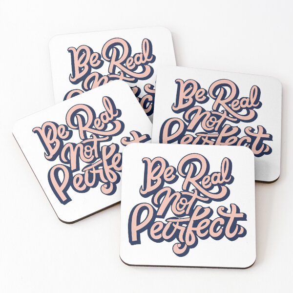 Item preview, Be Real Not Perfect designed and sold by graphic-genie.