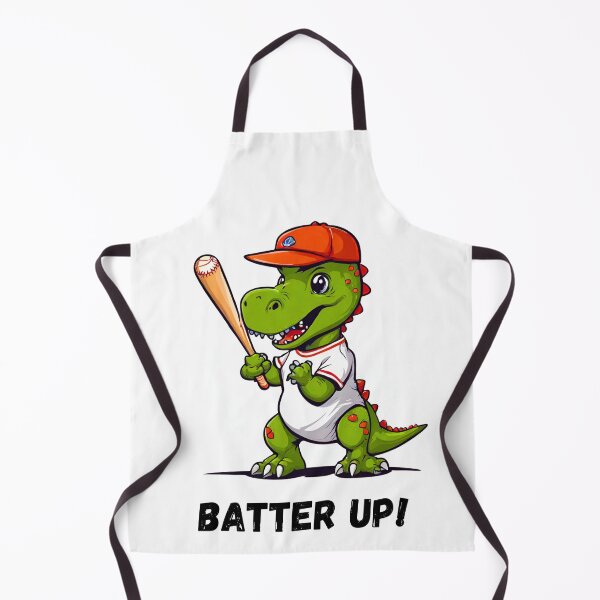 Item preview, Batter Up Dino Playing Baseball designed and sold by Fredster1966.