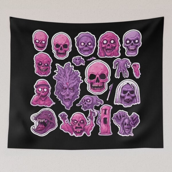 Item preview, Spooky Valentines Pink Skeleton  designed and sold by CyberArtistOne.