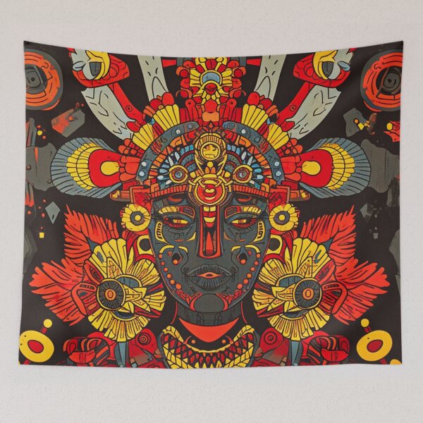 Item preview, Red God Face Art designed and sold by JojoArtEvo.