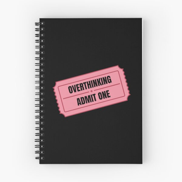 Item preview, Overthinking Admit One Ride Ticket Funny Black Pink designed and sold by tiase000.