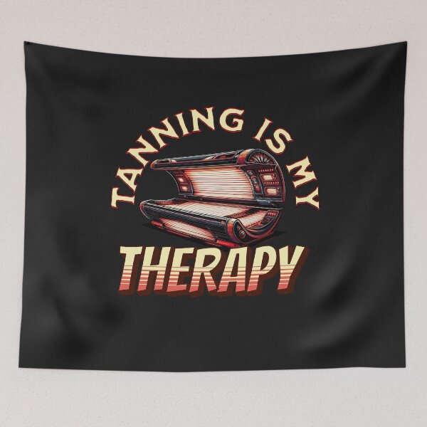 Item preview, Tanning Is My Therapy Sun Tan Funny Beach Lover Design designed and sold by woormle.