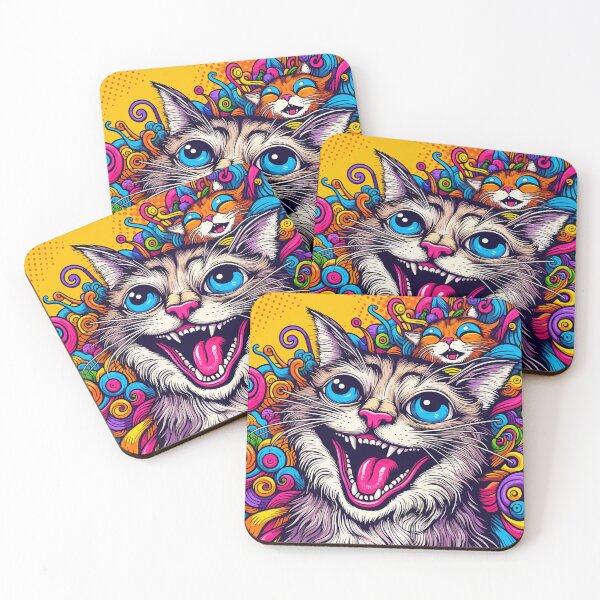 Item preview, Cats in a Psychedelic World designed and sold by Gacram.