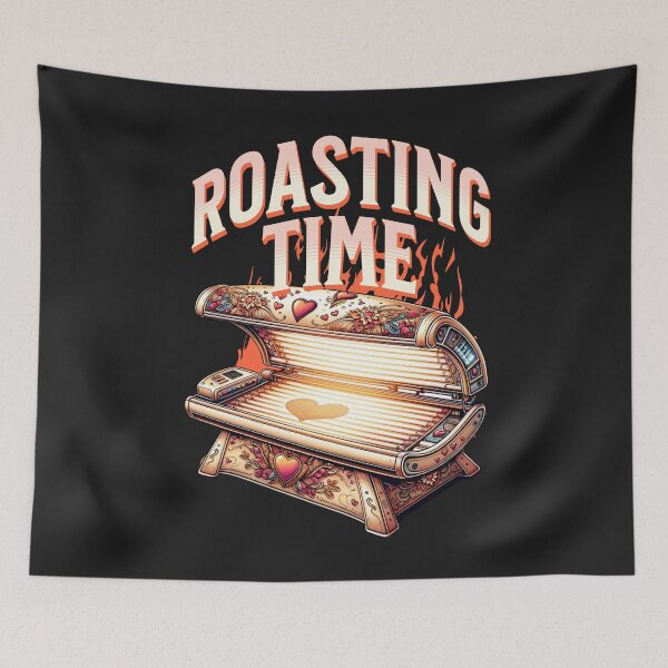 Item preview, Roasting Time Tan Sun Funny Beach BBQ Apron designed and sold by woormle.