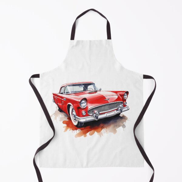 Item preview, 1955 Thunderbird Classic Car Watercolor Print designed and sold by StefNomadLife.