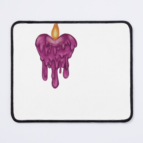 Item preview, melting candle heart designed and sold by jamminanddrawin.