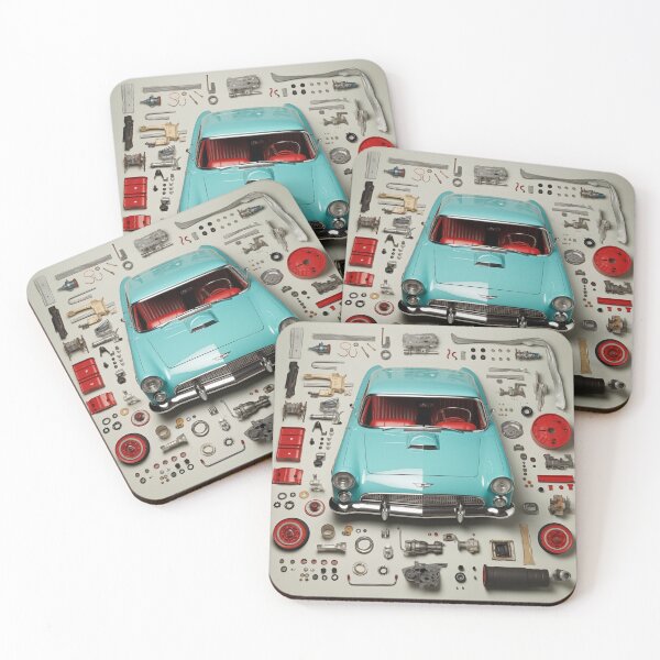Item preview, 1955 Thunderbird Classic Car Knolling Craft designed and sold by StefNomadLife.