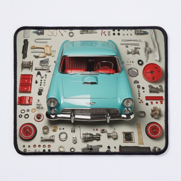 Item preview, 1955 Thunderbird Classic Car Knolling Craft designed and sold by StefNomadLife.