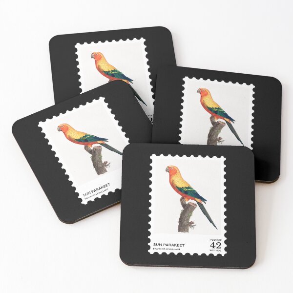 Item preview, Sun parakeet or Sun conure stamp designed and sold by RabbitK.