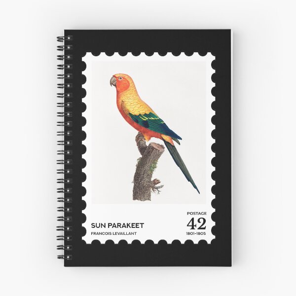Item preview, Sun parakeet or Sun conure stamp designed and sold by RabbitK.