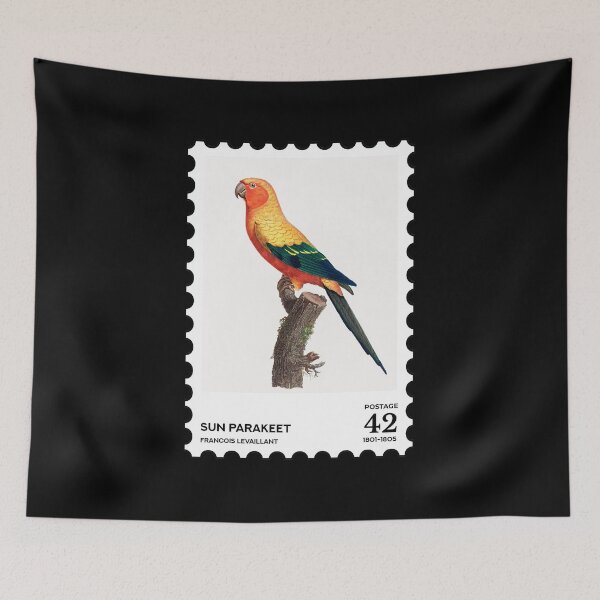 Item preview, Sun parakeet or Sun conure stamp designed and sold by RabbitK.