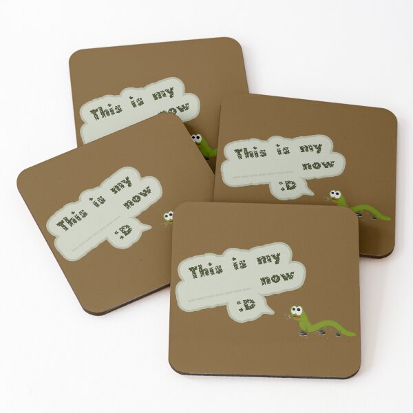 Item preview, Cute prank fill in the blank cartoon caterpillar label designed and sold by meldra.