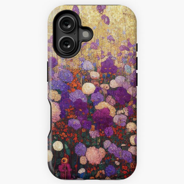 Aperçu de l'œuvre Jardin de fleurs violettes Gustav Klimt créée et vendue par maniacfitness.