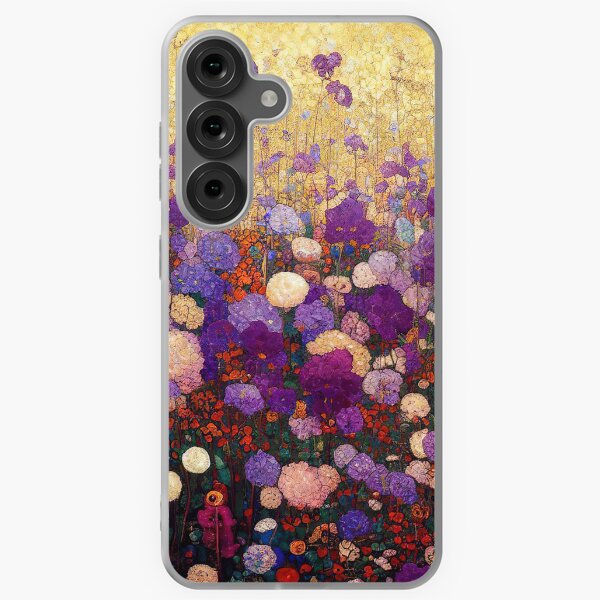 Aperçu de l'œuvre Jardin de fleurs violettes Gustav Klimt créée et vendue par maniacfitness.