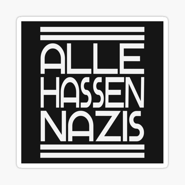 Artikel-Vorschau von Alle hassen Nazis, designt und verkauft von Dunkelflaute.