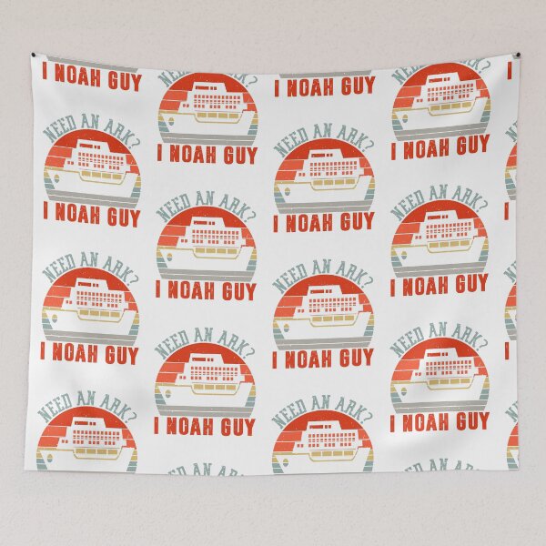 Item preview, Funny Need An Ark?  I Noah Guy Sun & Boat Graphic Vintage  designed and sold by roboartpixel.