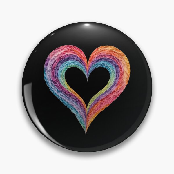 Item preview, Rainbow Swirl Heart designed and sold by DotsAndDesigns.