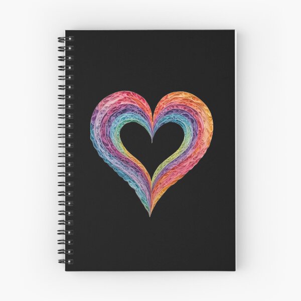 Item preview, Rainbow Swirl Heart designed and sold by DotsAndDesigns.