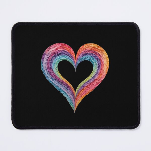 Item preview, Rainbow Swirl Heart designed and sold by DotsAndDesigns.