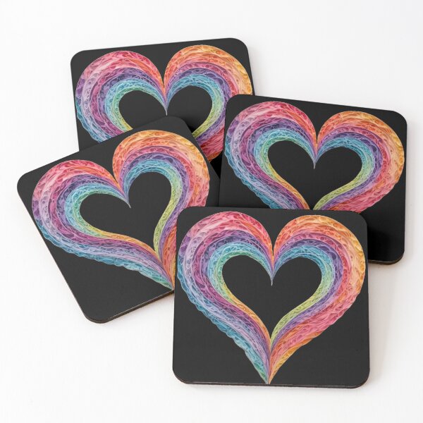 Item preview, Rainbow Swirl Heart designed and sold by DotsAndDesigns.