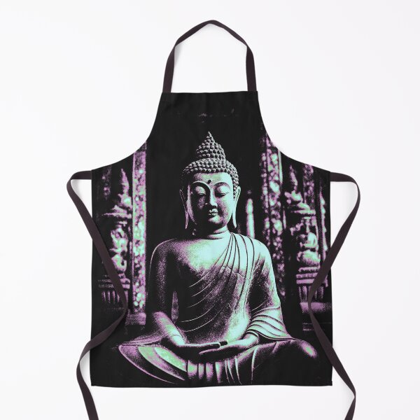 Item preview, Buddha meditating in the temple designed and sold by soyabeanslang.