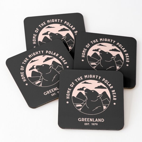 Item preview, Greenland Home Of The Mighty Polar Bear Silhouette designed and sold by GraTEEtude.
