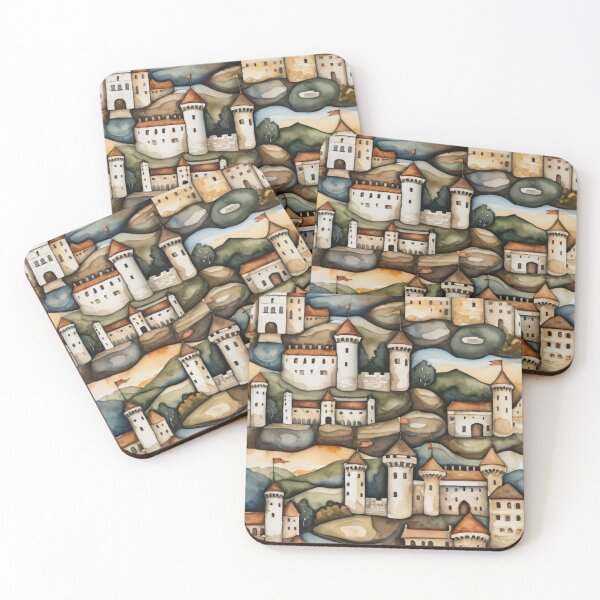 Item preview, Dreaming of Castles Watercolor  designed and sold by YuckyCat.