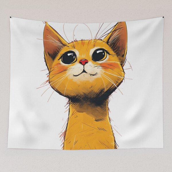Item preview, Yellow Cat Smile designed and sold by RiawsShop.
