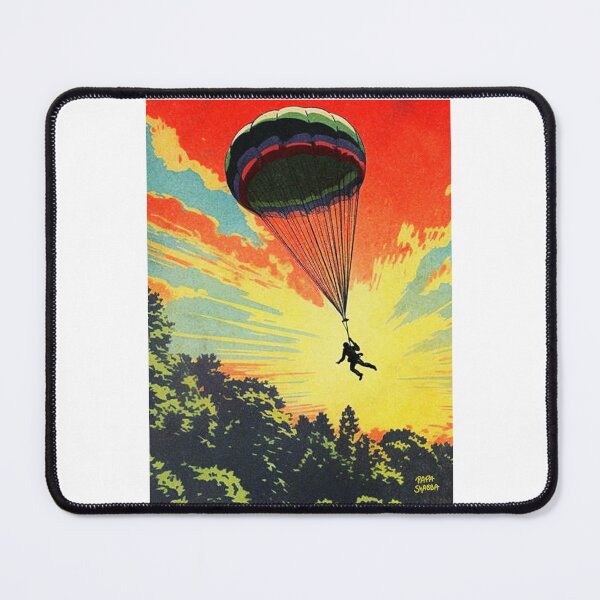 Item preview, Paratrooper flying in Sunset; Airborne; designed and sold by StickerApe.