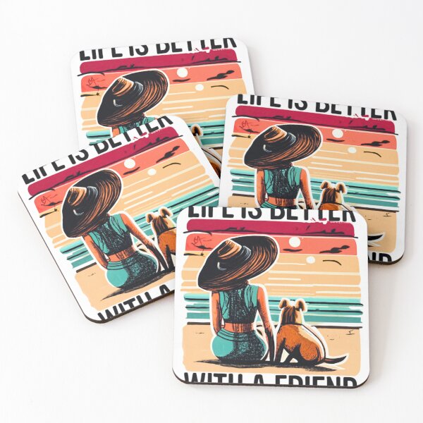 Item preview, Life is better with a friend designed and sold by Funky  Fibers.