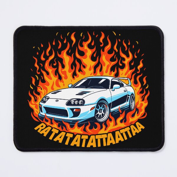 Item preview, 90s JDM Supra 2JZ Sports Car on Fire Retro Cool Drifting Vintage designed and sold by 8fifty8.