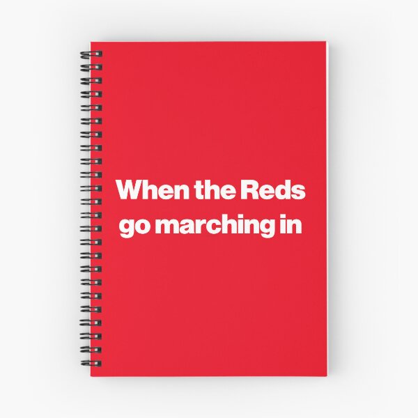 Item preview, When The Boro Reds Go Marching In White Text designed and sold by Logo-A-GoGo.