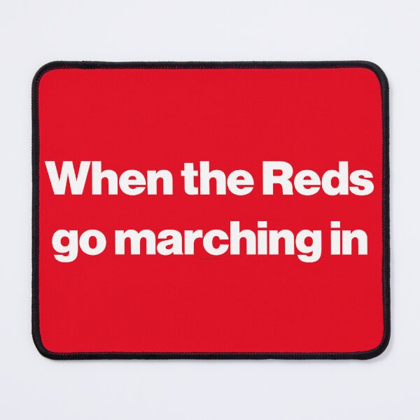 Item preview, When The Boro Reds Go Marching In White Text designed and sold by Logo-A-GoGo.