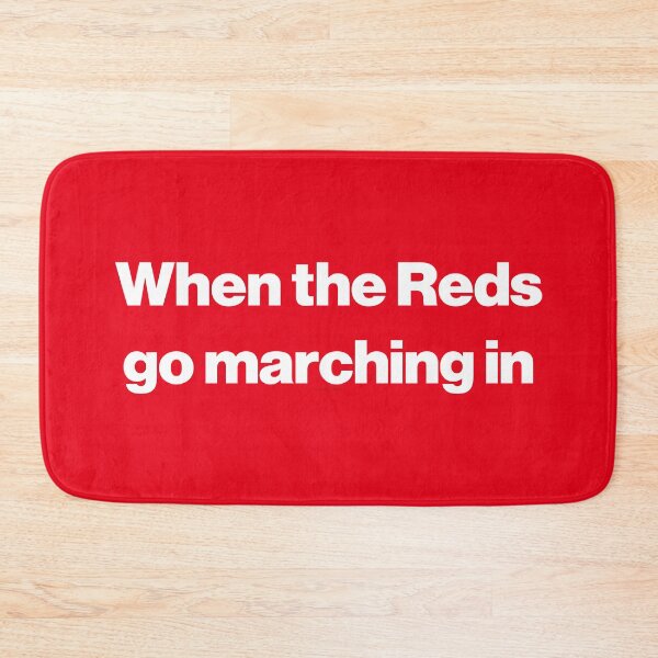 Item preview, When The Boro Reds Go Marching In White Text designed and sold by Logo-A-GoGo.