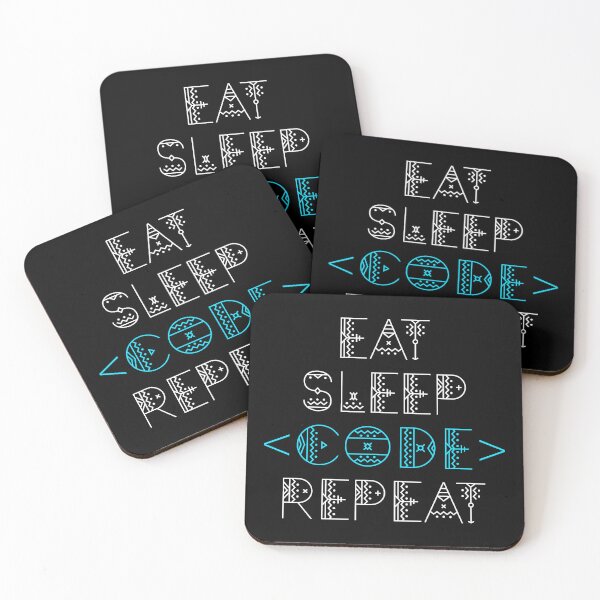 Item preview, Eat Sleep Code Repeat designed and sold by Turie.