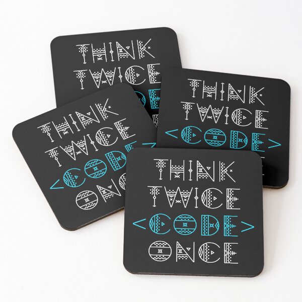 Item preview, Think Twice Code Once designed and sold by Turie.