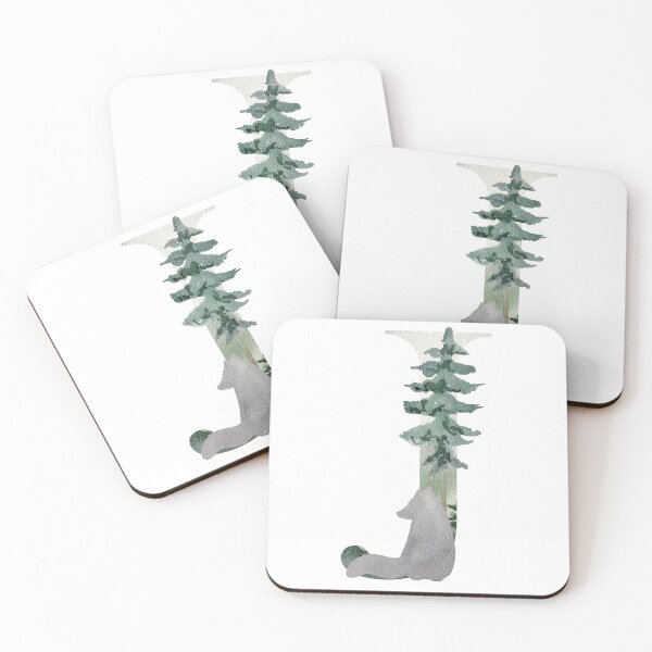 Artikelvorschau, Watercolor forest letter J.  entworfen und verkauft von tapilipa.