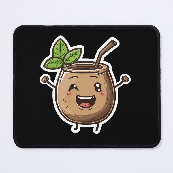 Item preview, Elevate Your Style with Ecstatic Chibi Yerba Mate Sticker – Matte Finish, Detailed Vector Design designed and sold by zax454.