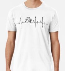Volleyball Herzschlag Männer Premium T-Shirts