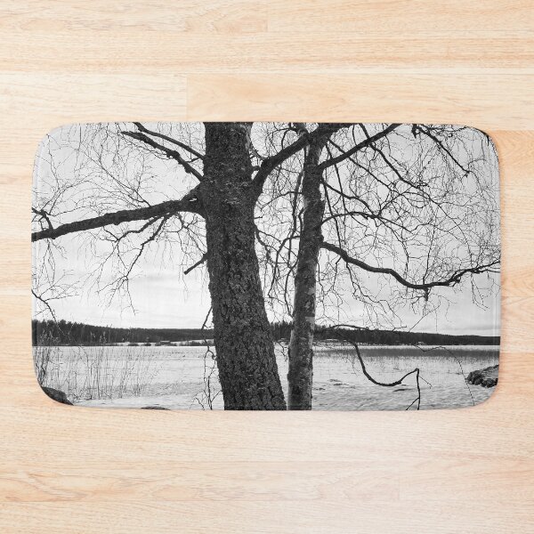 Item preview, Birches by the lake 4. Kulovesi  Winter 2024 bw designed and sold by Jouko Lehto Photography.