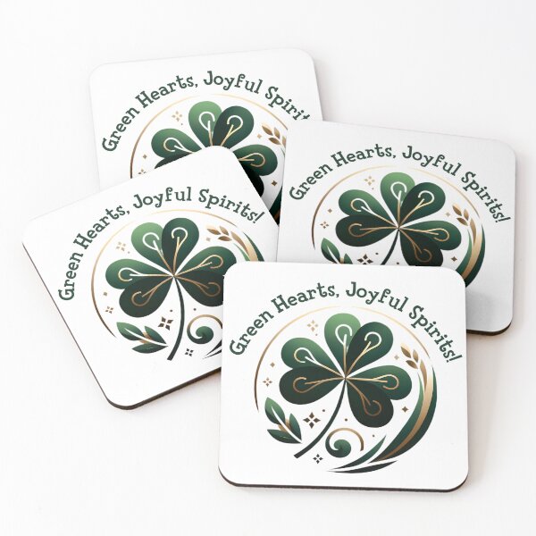 Item preview, Green Hearts, Joyful Spirits: Green Shamrock designed and sold by Tommy Studio.