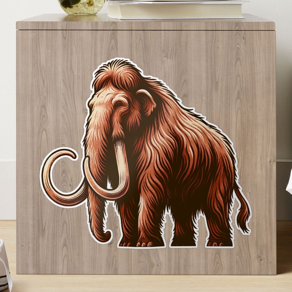 Woolly Mammoth Decal & Acrylic Blank COMBO