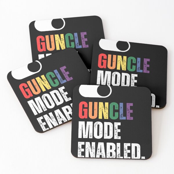 Item preview, Guncle Mode Enabled – distressed lettering on/off switch designed and sold by GuncleCo.