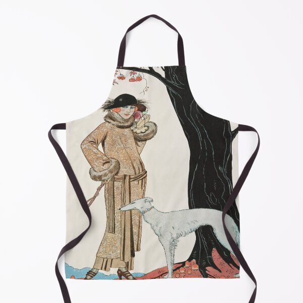 Artikelvorschau, George Barbier Modeillustration Mantel und Nachmittagskleid entworfen und verkauft von Tamas Das.